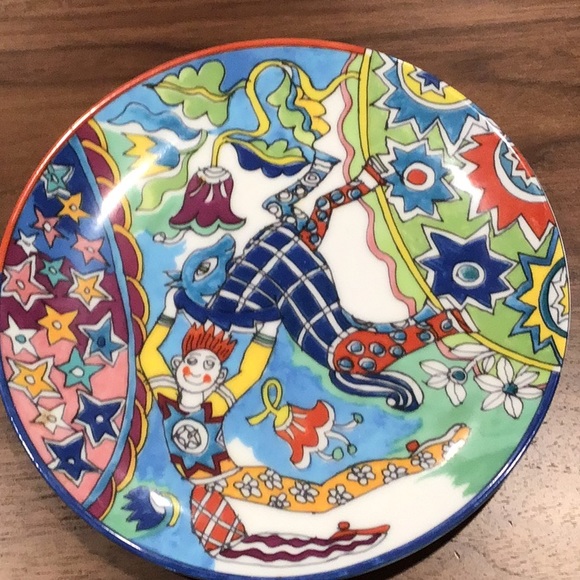 Tiffany & Co Fantasy Gene Moore Japan circus carnival Plate horse clown … - Picture 2 of 3
